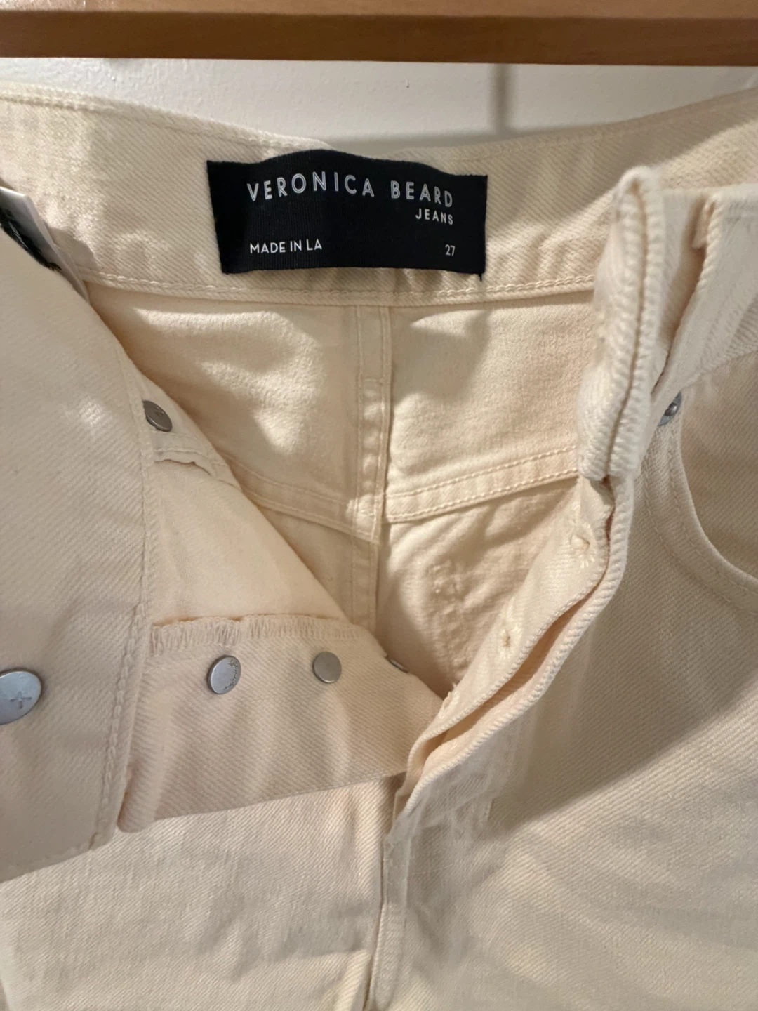 Veronica Beard Taylor Relaxed Wide Leg High Rise Jeans - photo 3