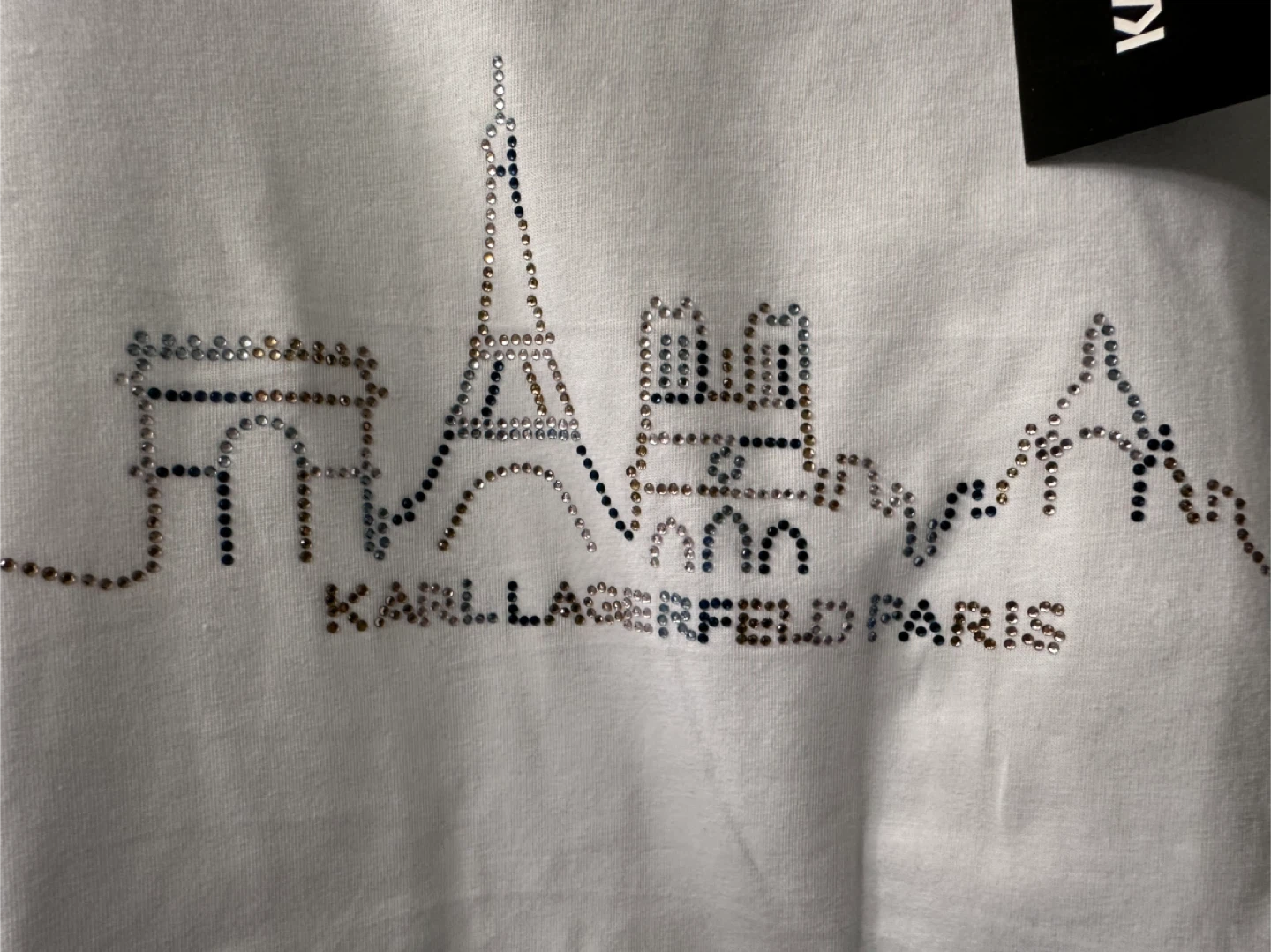 Brand new Karl Lagerfeld Paris White T-Shirt XS - photo 3