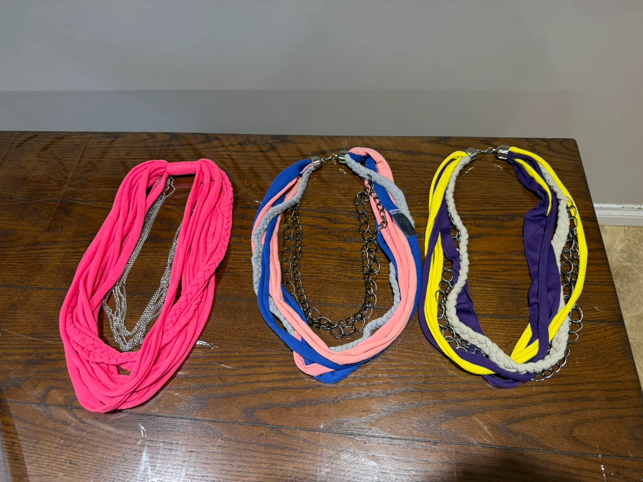Fabric scarf necklaces - photo 2