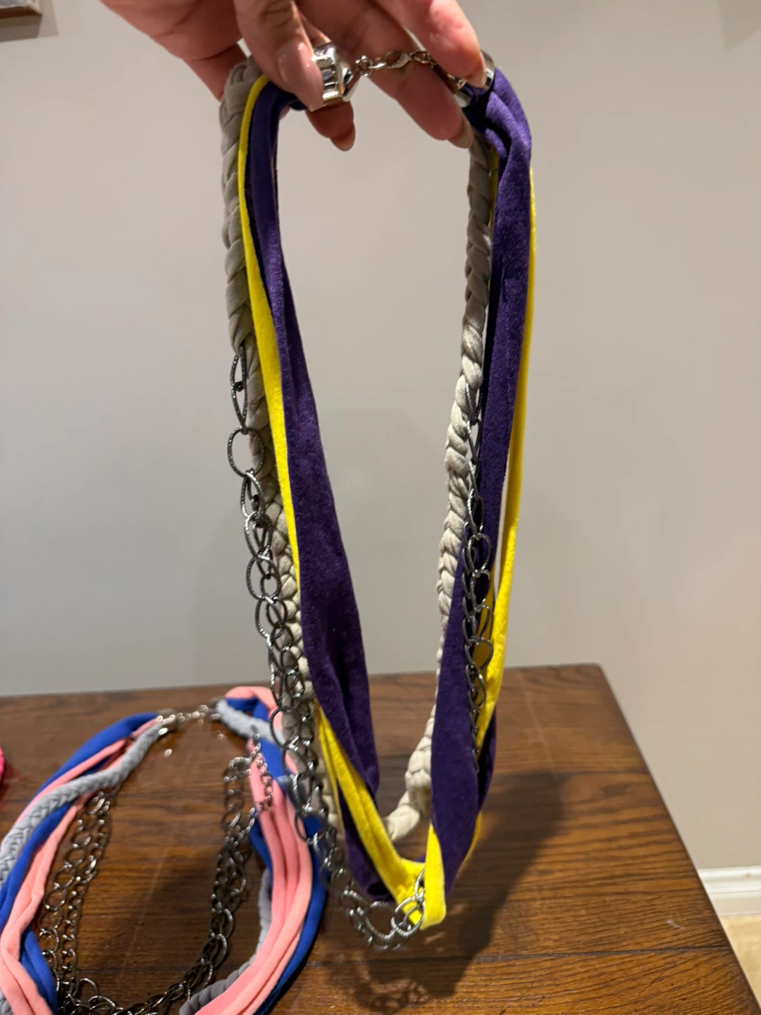 Fabric scarf necklaces - photo 3