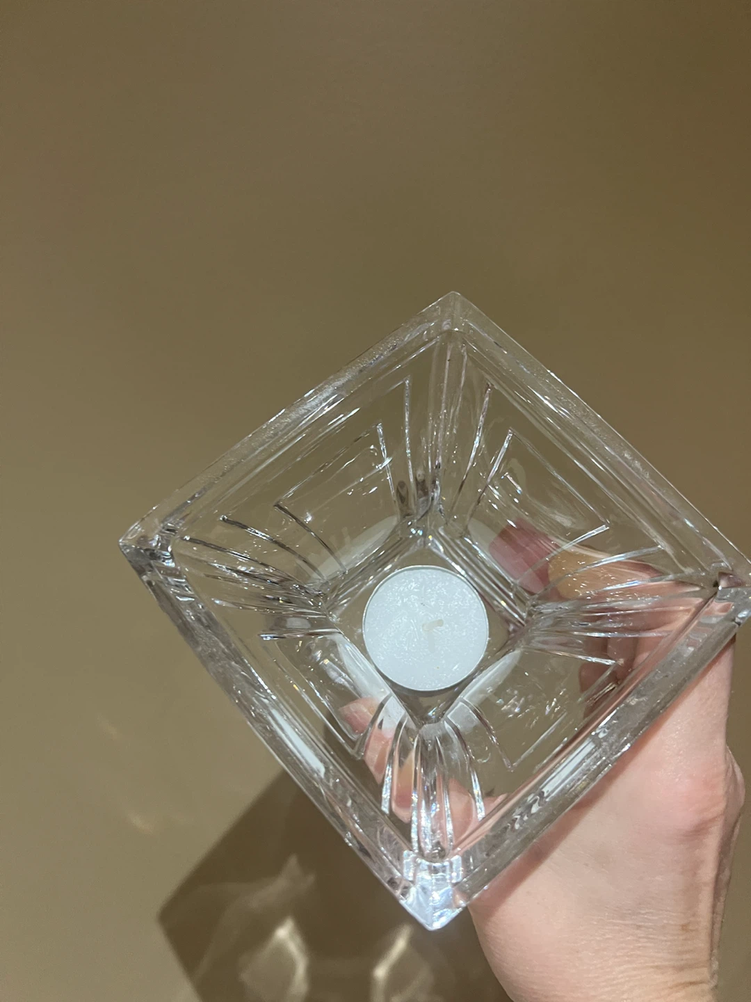 Clear Glass Votive Candle Holder