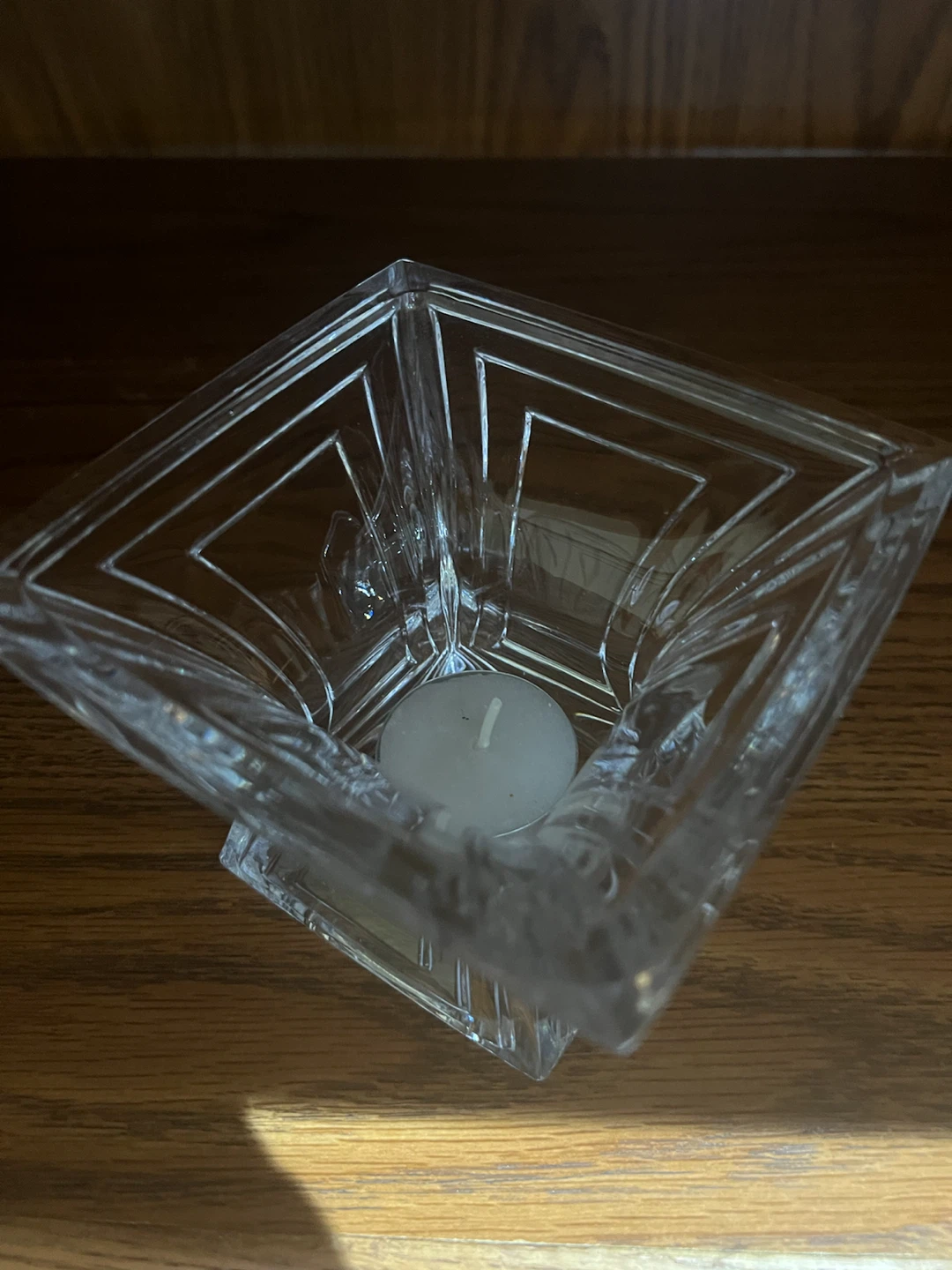 Clear Glass Votive Candle Holder - photo 2