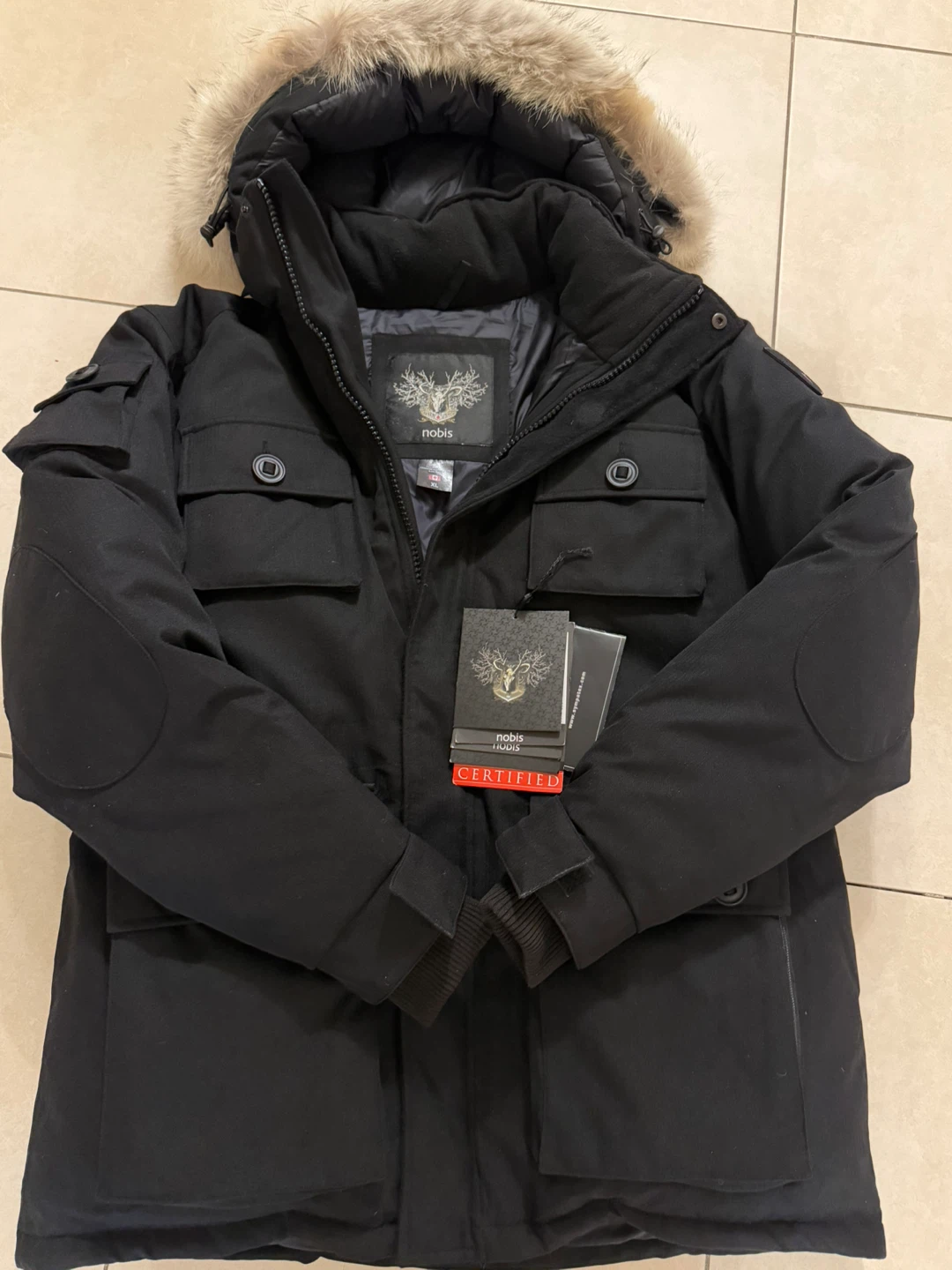 Nobis Barry Men's Parka in black, size XL New condition! - photo 3