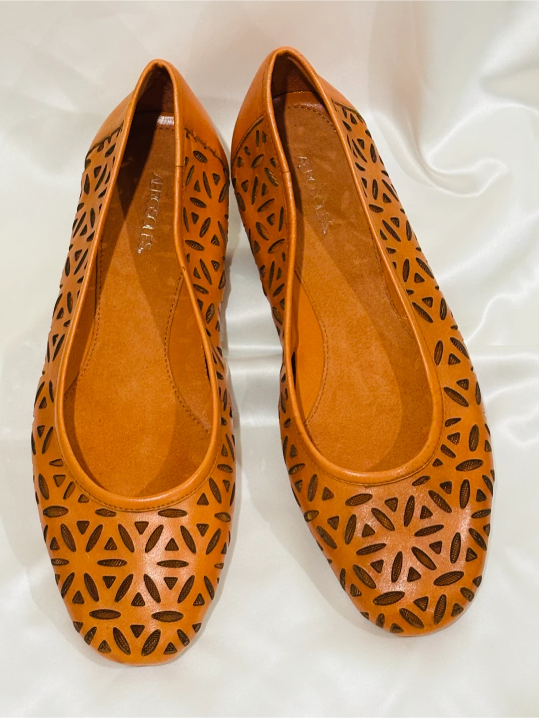 Aerosoles Orange Leather Flats