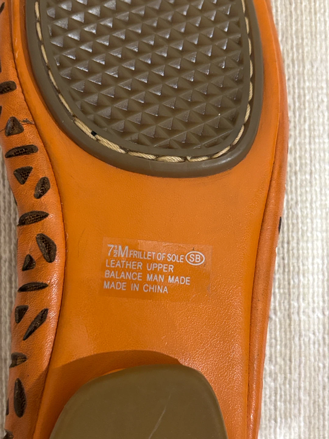 Aerosoles Orange Leather Flats - photo 4