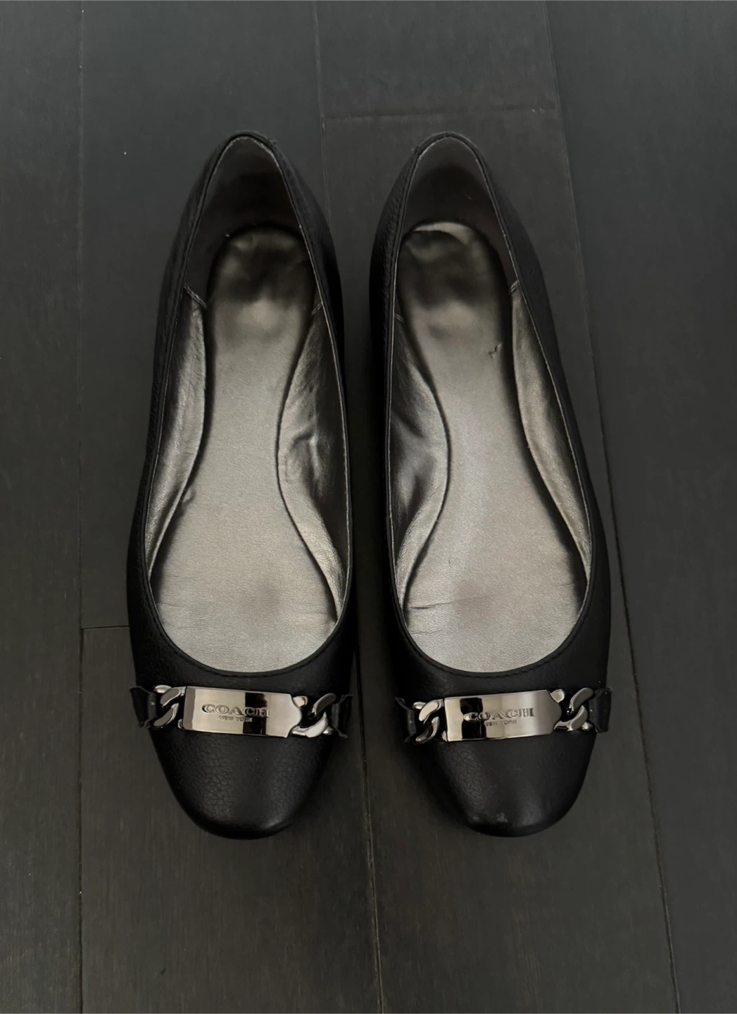 Coach leather ballet flats size 7