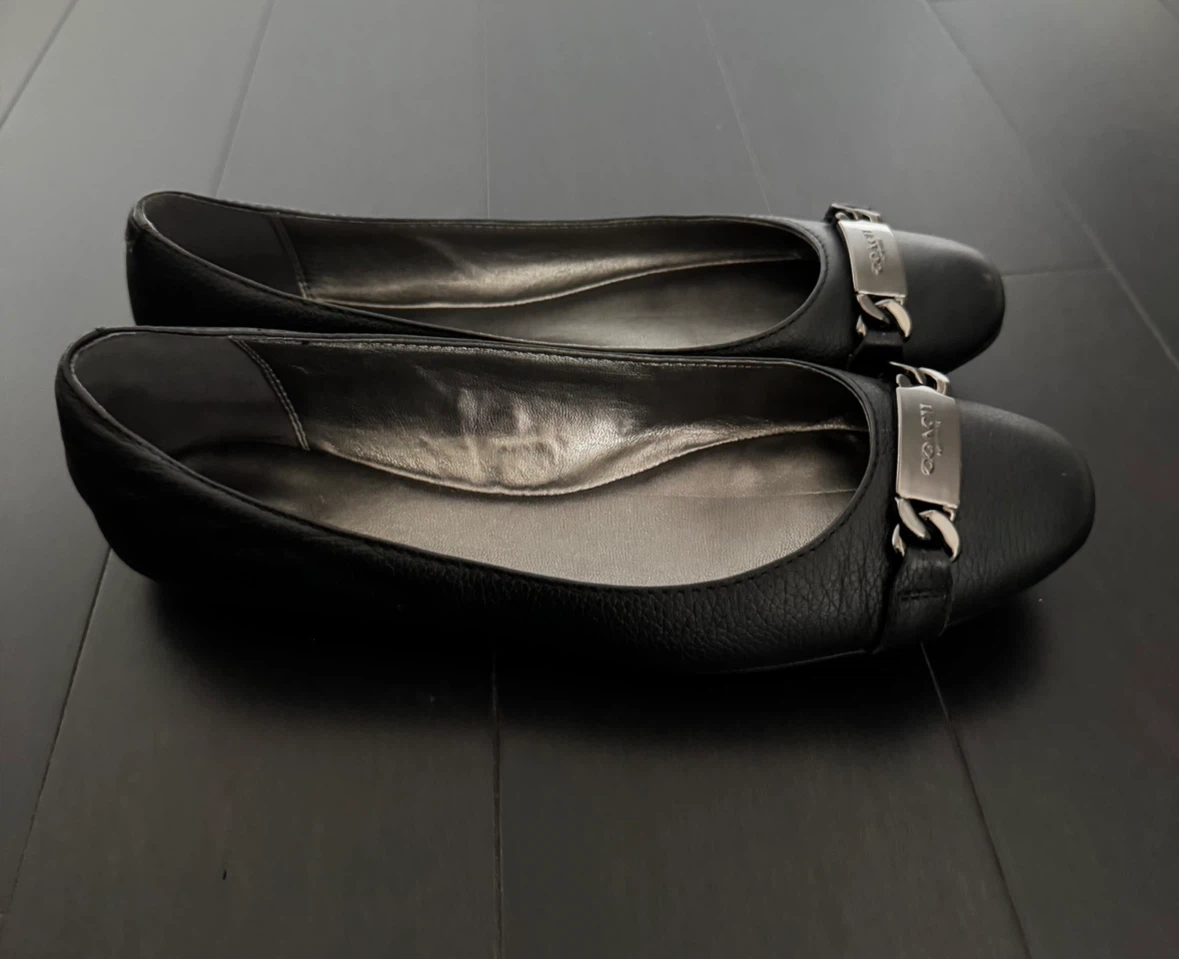 Coach leather ballet flats size 7 - photo 3