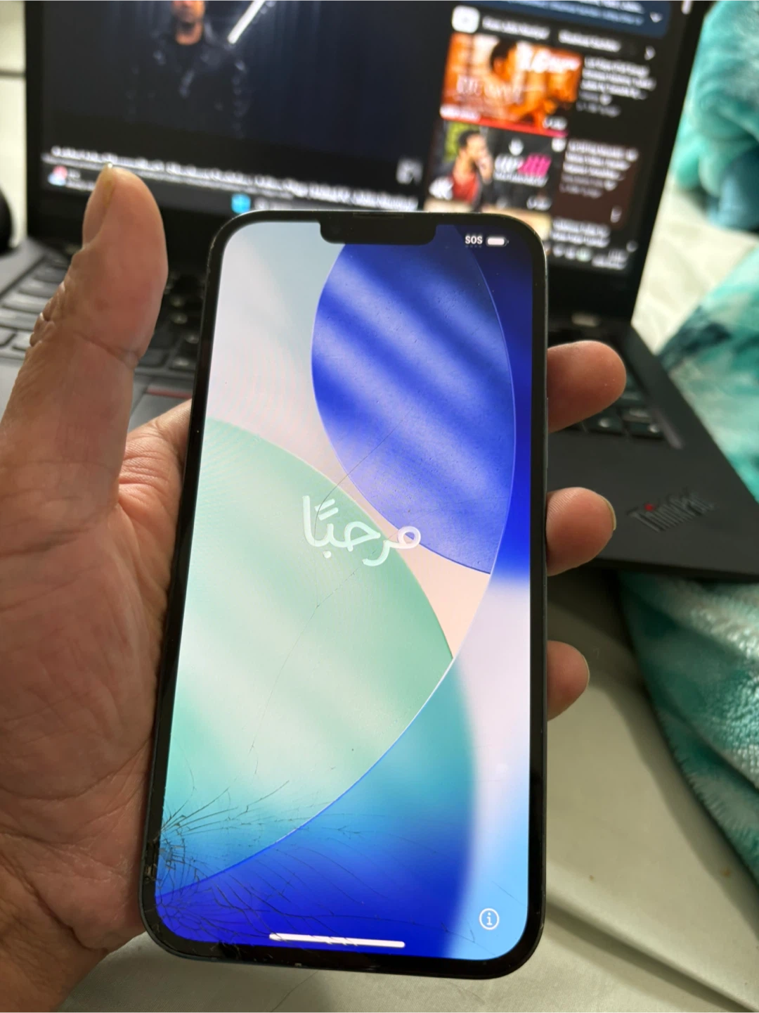iPhone 13 Pro Max Sierra Blue – Works, Cracked Front & Back