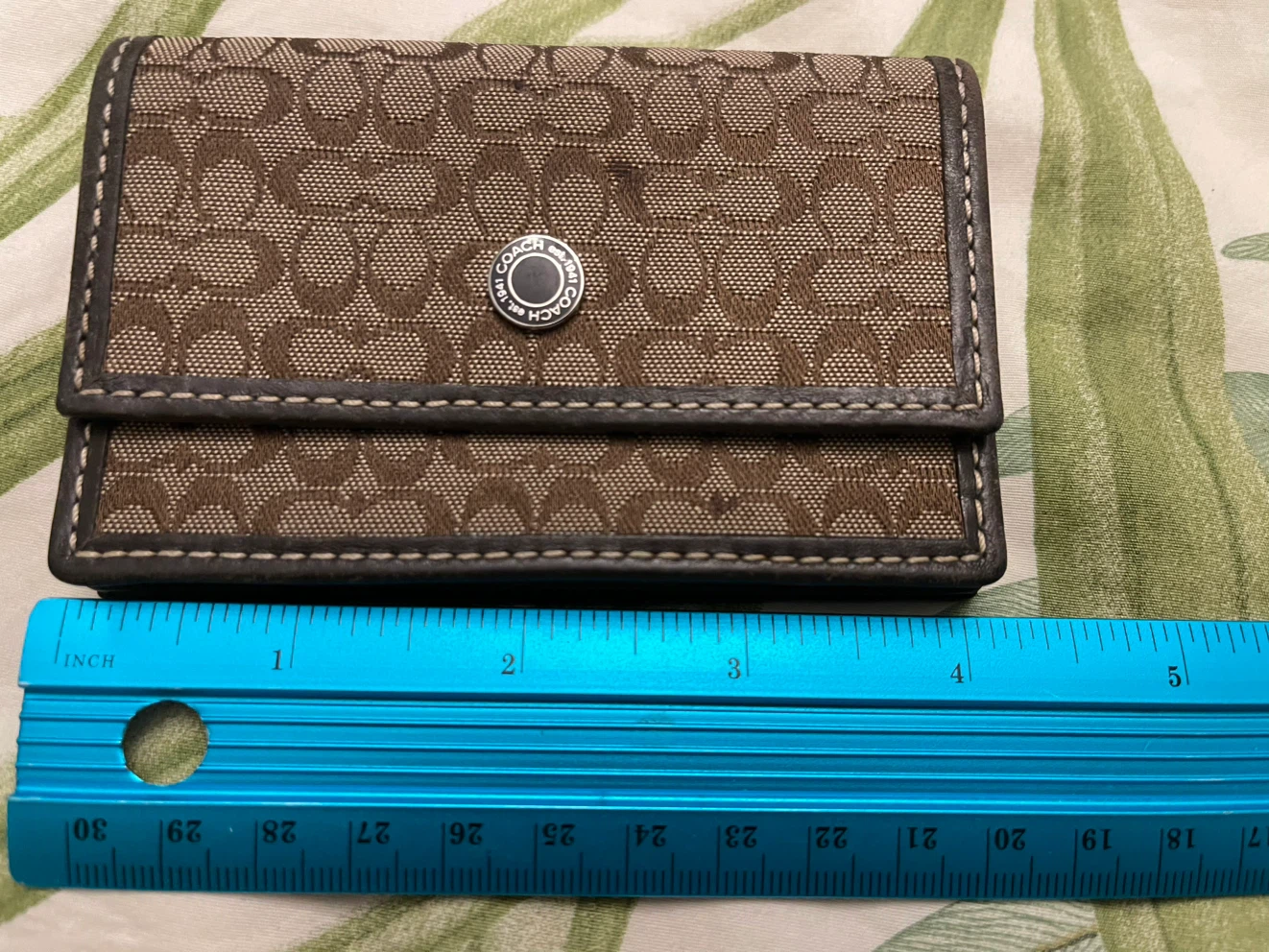 Authentic Coach Signature print card holder - photo 4