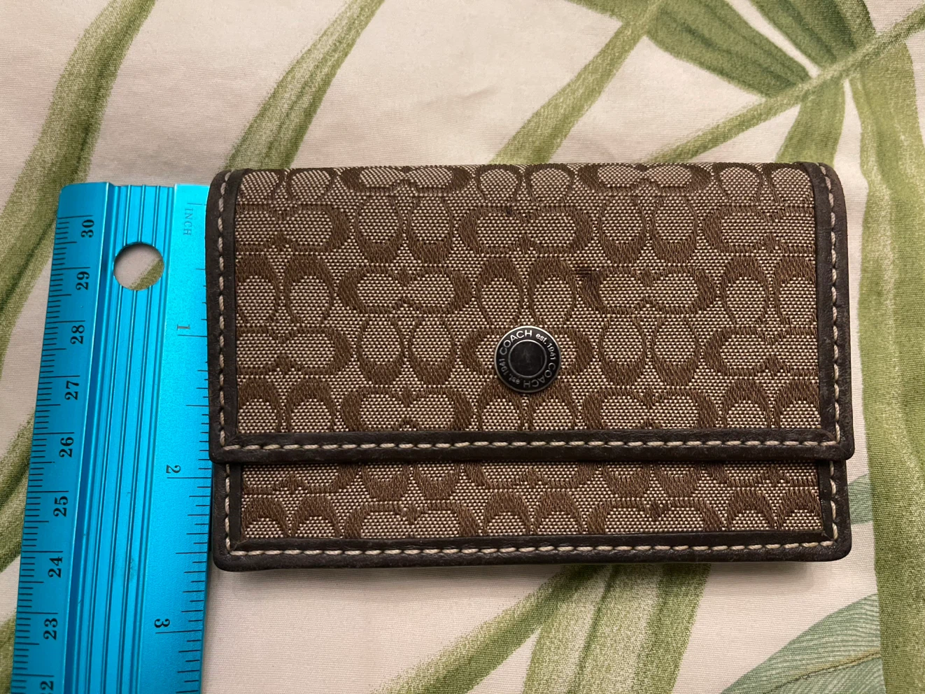 Authentic Coach Signature print card holder - photo 5