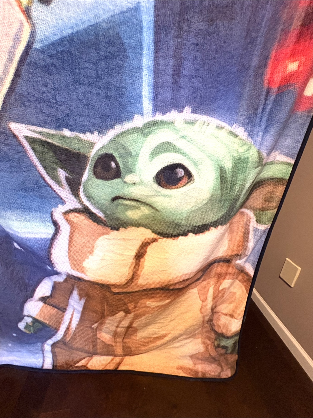 Star Wars The Mandalorian Grogu Thick Fleece Throw - photo 3