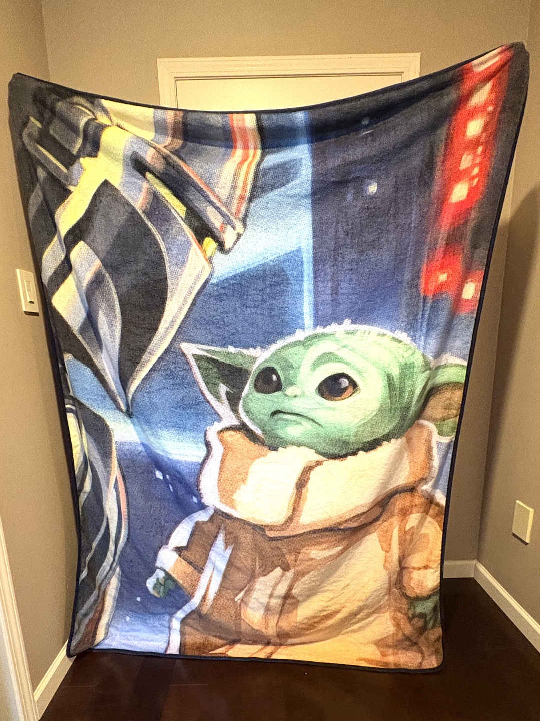 Star Wars The Mandalorian Grogu Thick Fleece Throw - photo 2