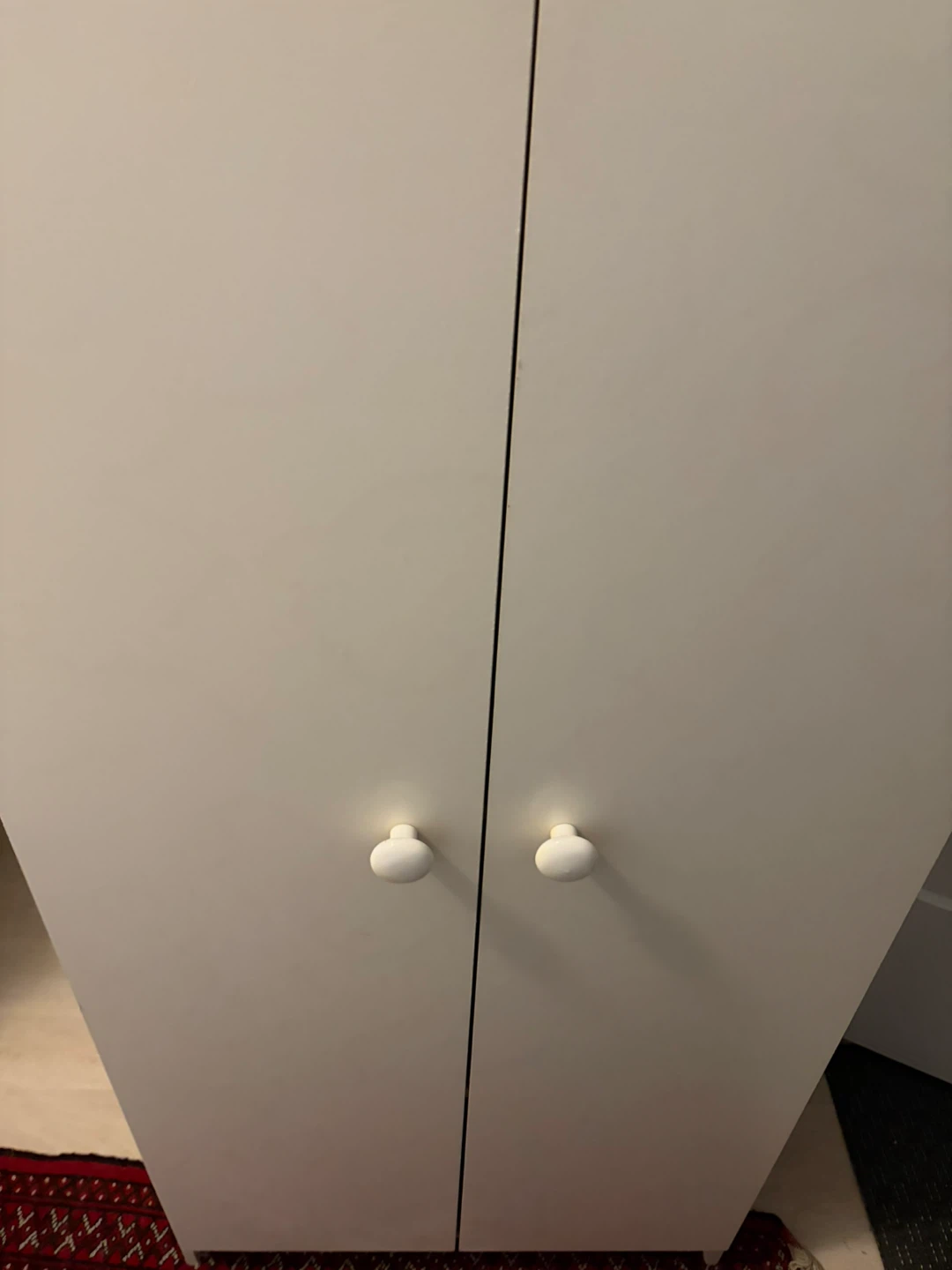 White 2-Door Wardrobe Cabinet - photo 2