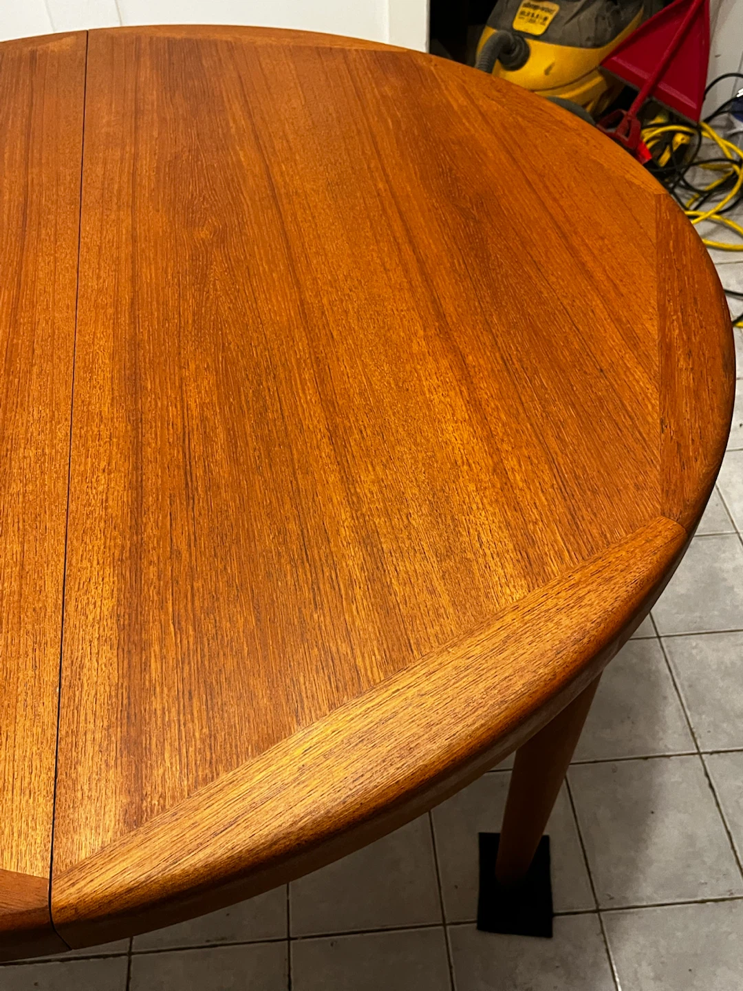 Restored Danish Teak Round Dining Table by Vejle Stole - photo 5