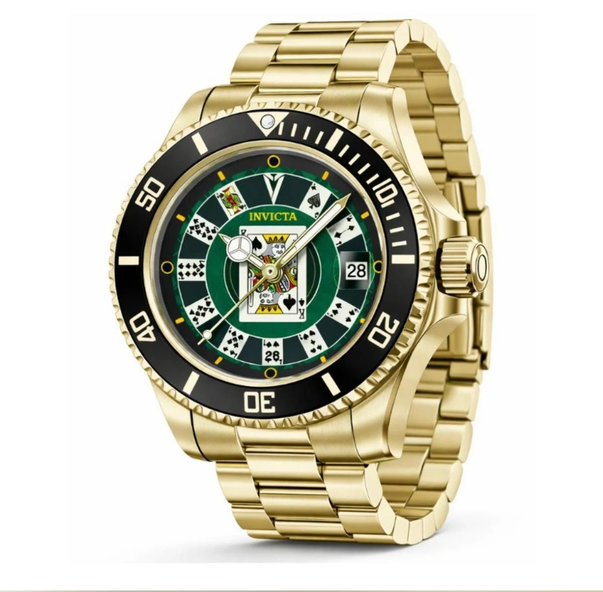 Invicta Pro Diver House of Cards Men's Watch - 40mm Gold