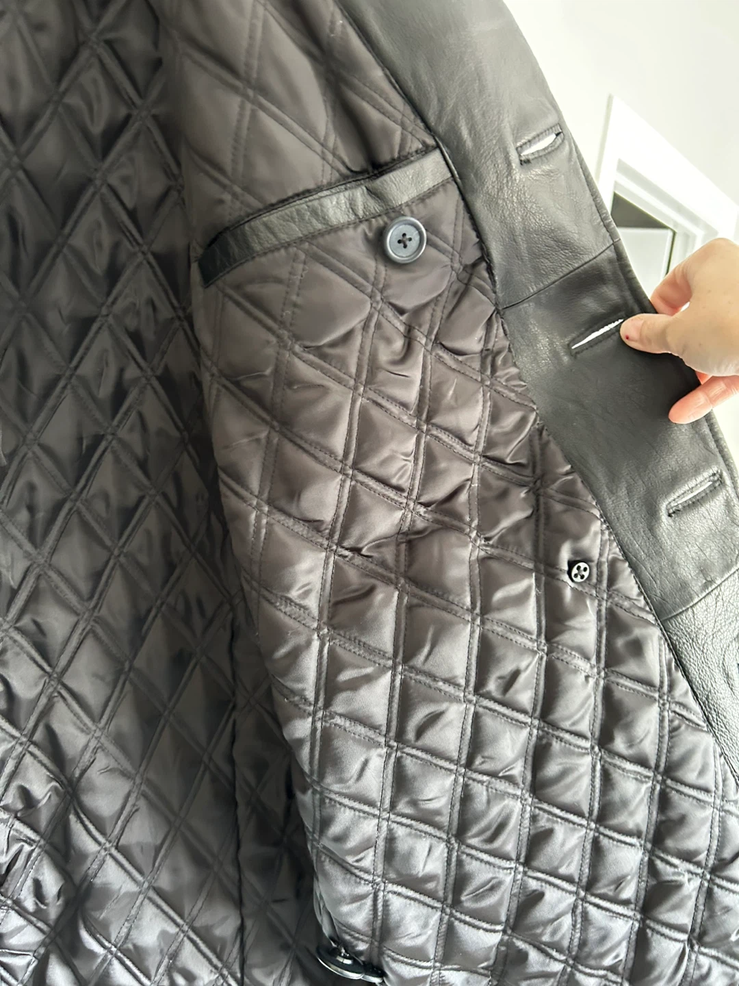 GAP Leather Jacket, Men’s Large - photo 4