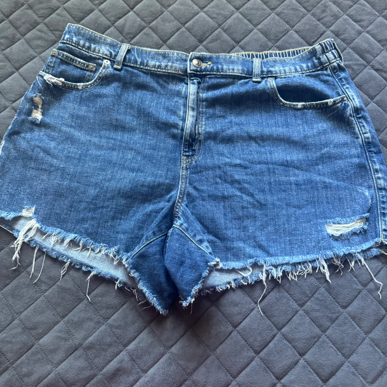 Aerie Distressed Denim Shorts XL