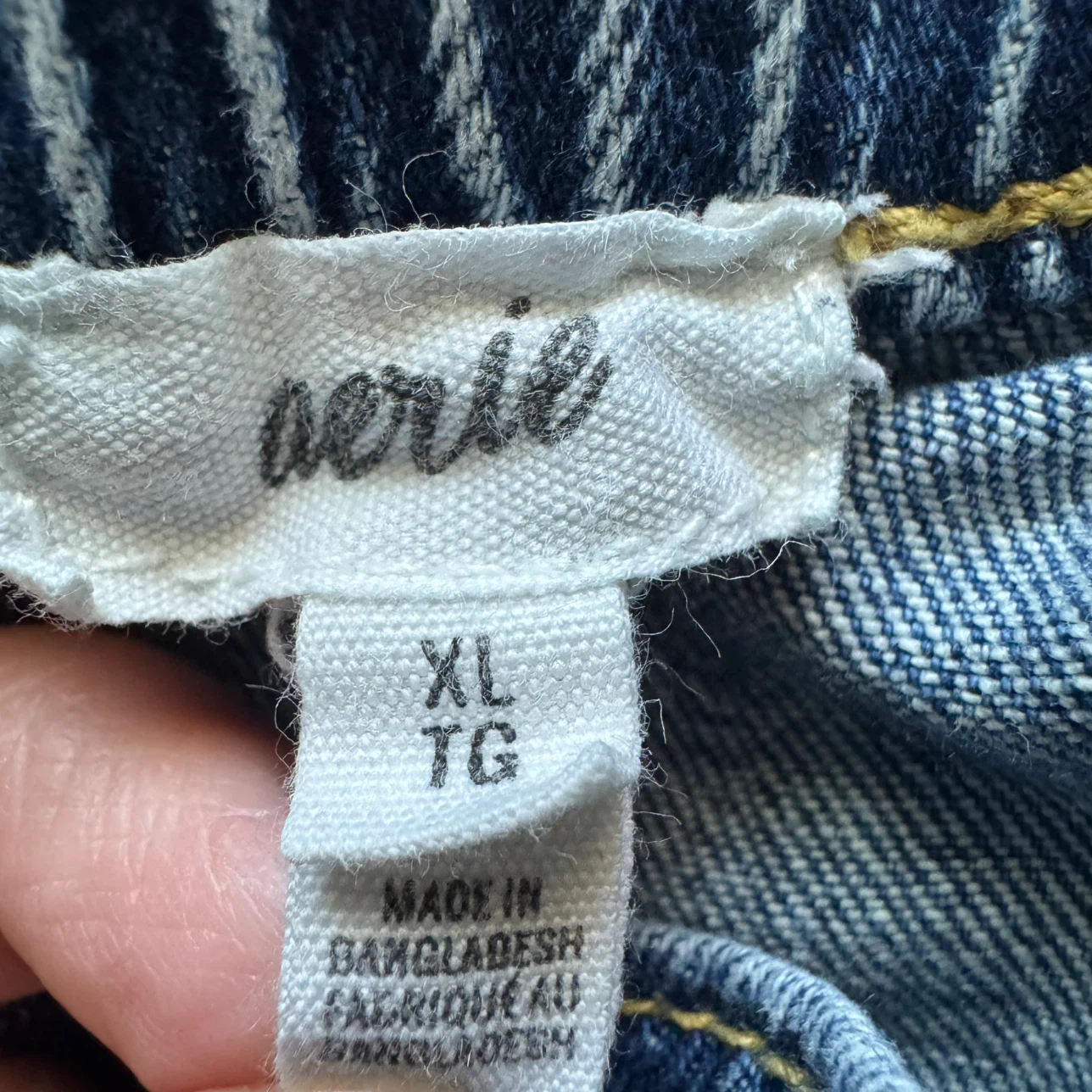 Aerie Distressed Denim Shorts XL - photo 3