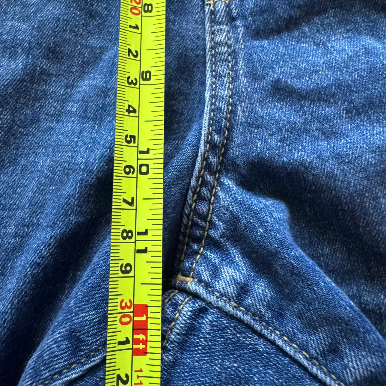 Aerie Distressed Denim Shorts XL - photo 5