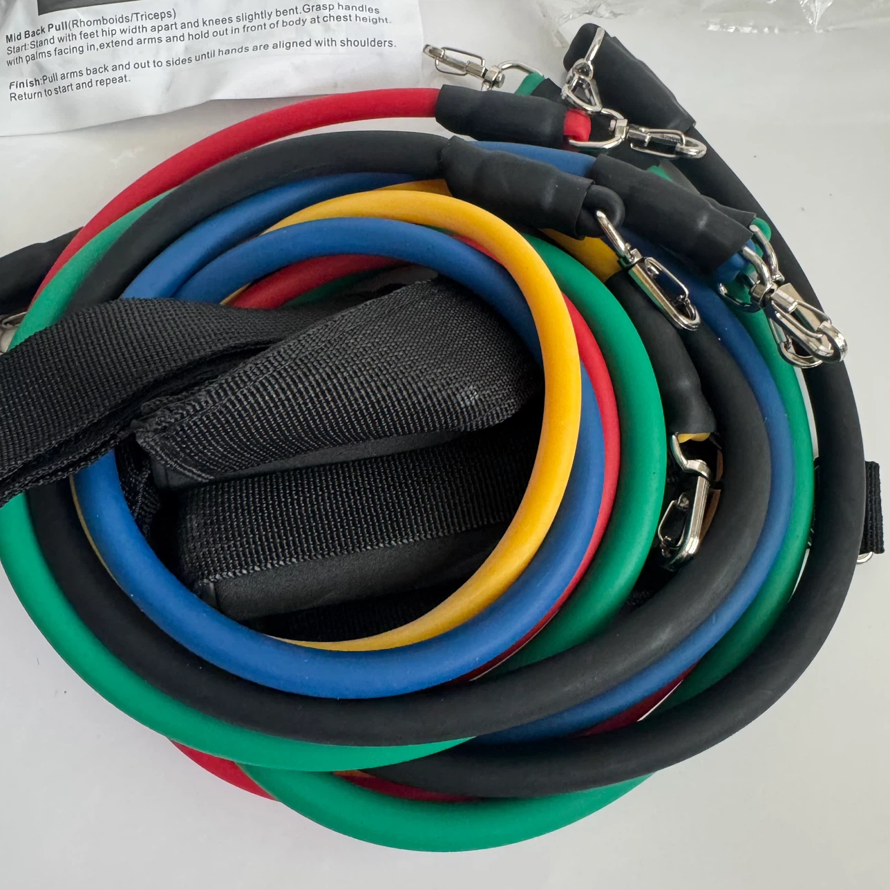 Resistance Bands Set NEW OPEN PLASTIC NEVER USED - photo 2