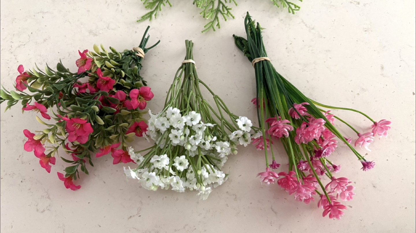 Three Artificial Flower Bunches - photo 2