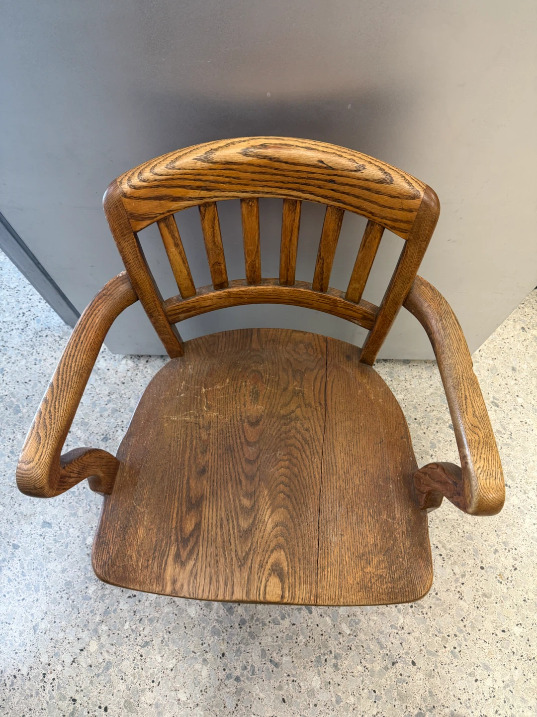 Antique Oak Arm Chair - photo 2