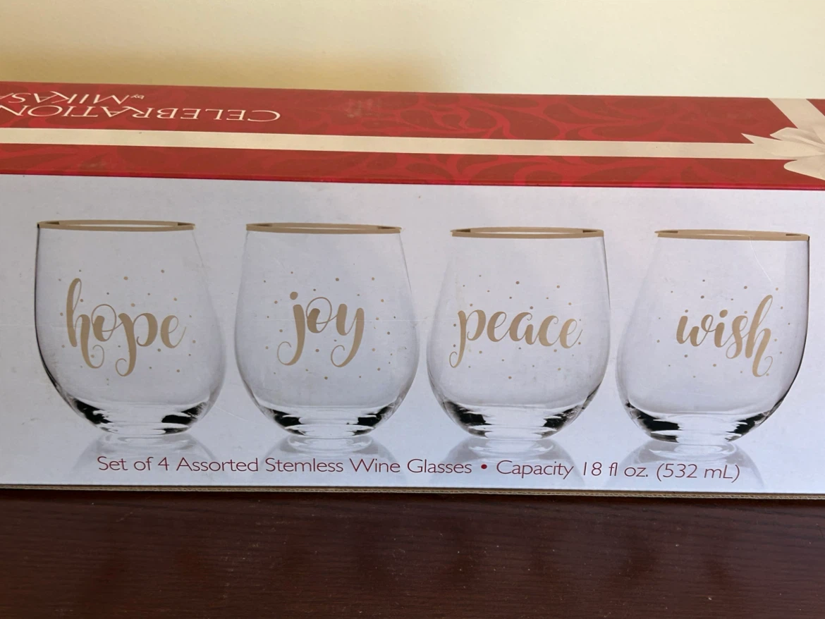 Mikasa Celebrations Set of 4 Stemless Wine Glasses - photo 2