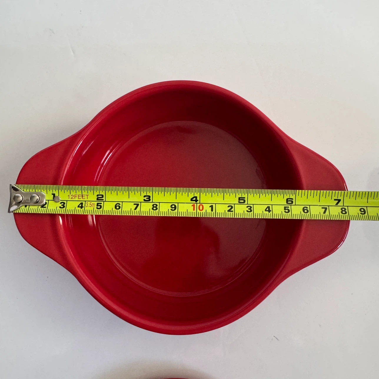 Red Ceramic Casserole Dish with Lid - photo 4