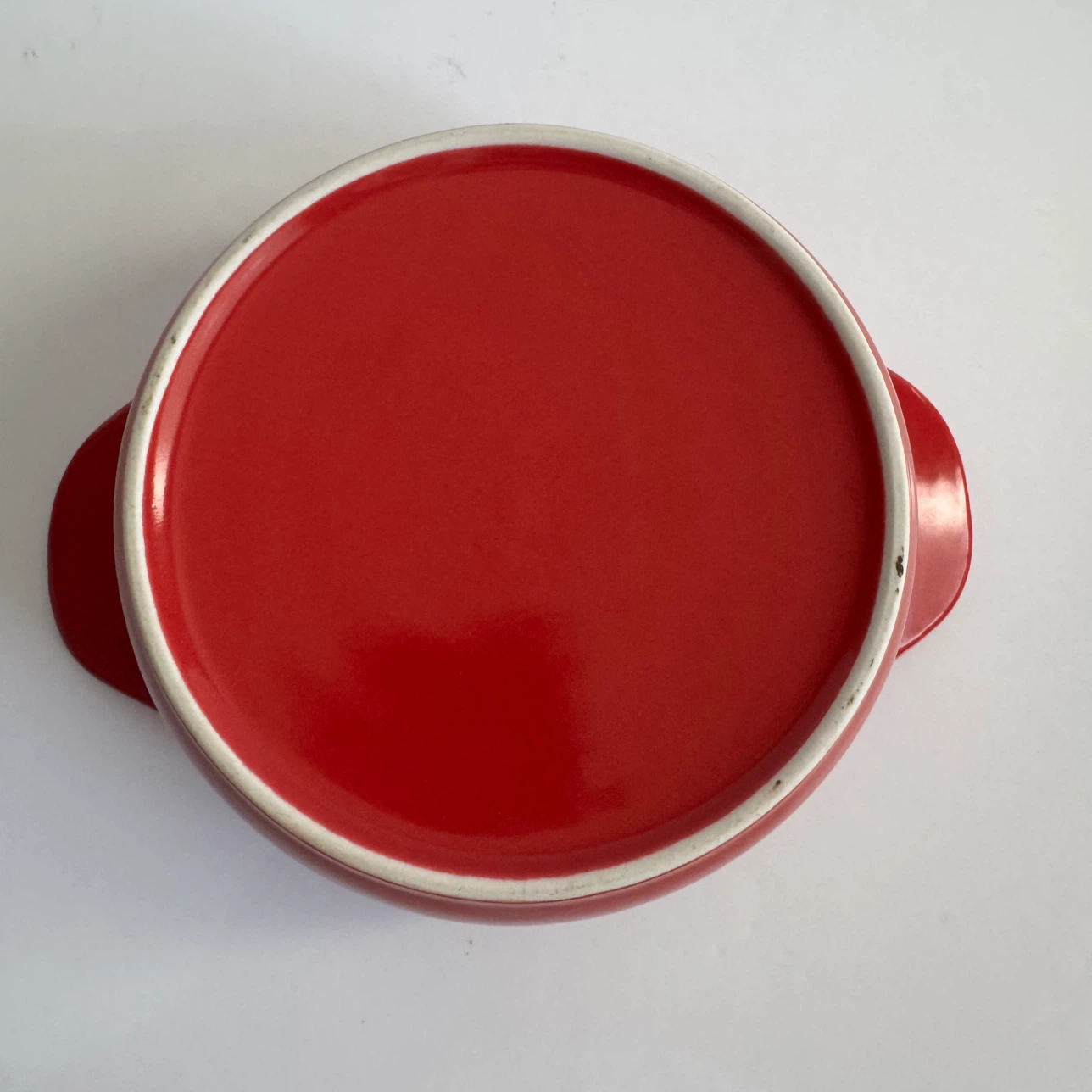 Red Ceramic Casserole Dish with Lid - photo 5