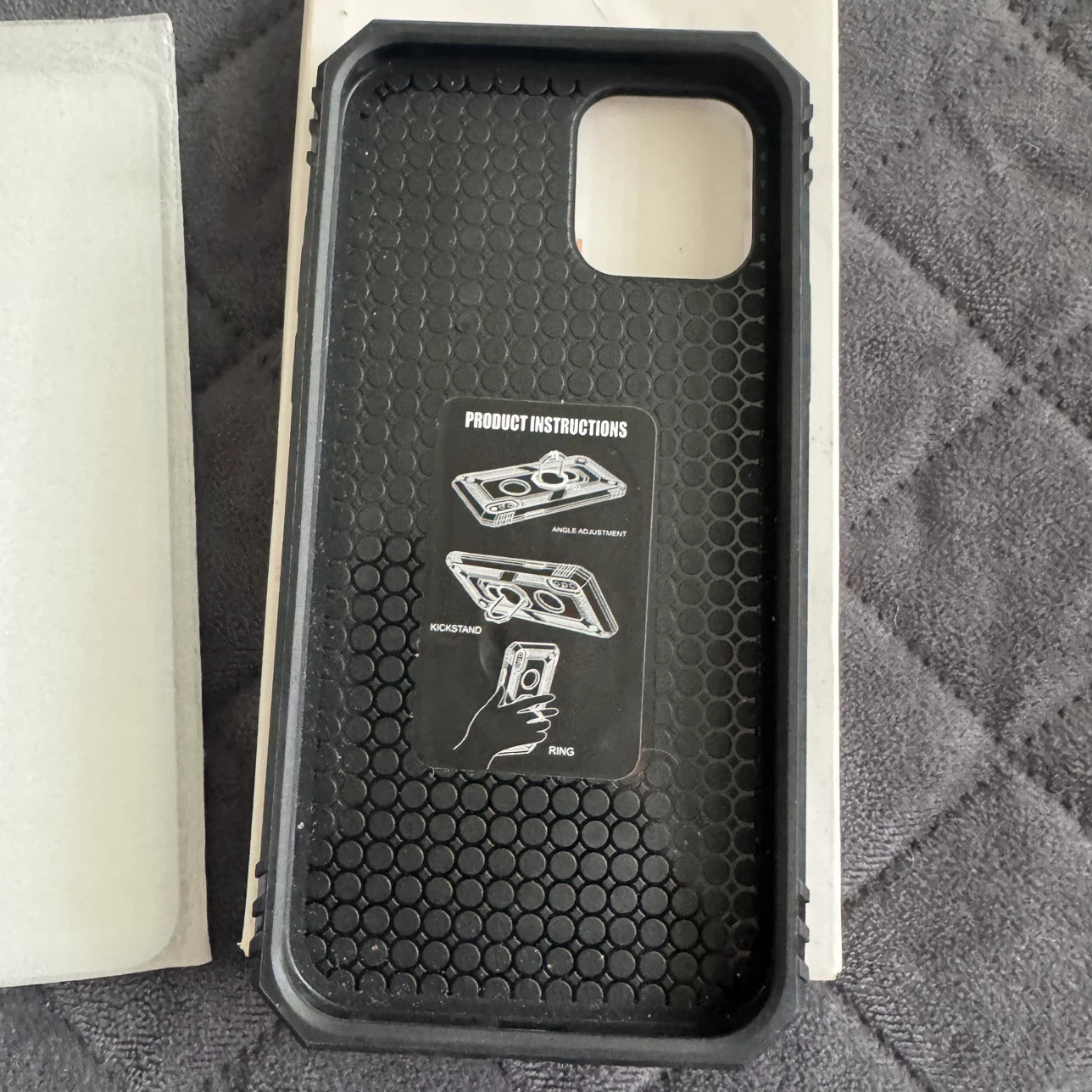 IPhone 11 Pro Max Black Phone Case with Kickstand and Ring - photo 2