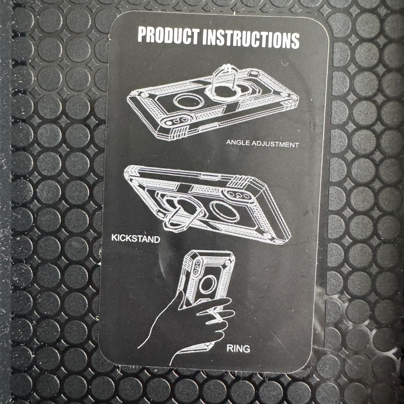 IPhone 11 Pro Max Black Phone Case with Kickstand and Ring - photo 3