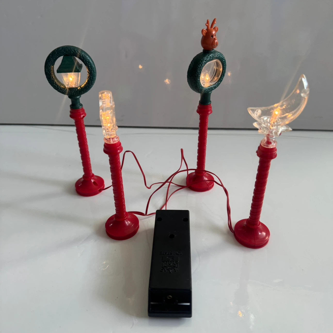 vintage 1997 Toy State Christmas village light set WORKING
