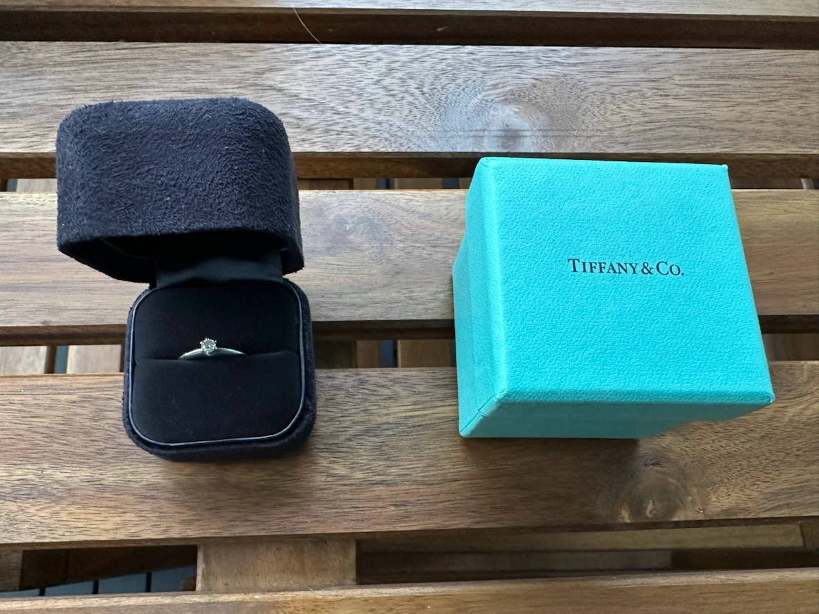 Authentic Tiffany & Co. PT950 Platinum Diamond Ring - photo 3