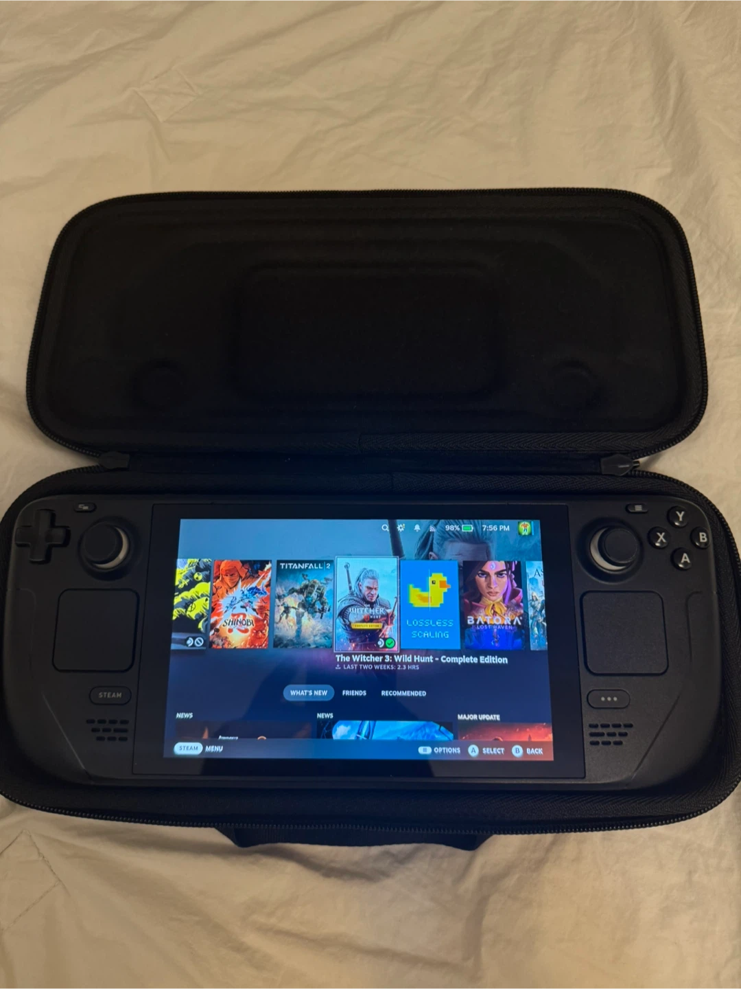 Steam Deck 256GB with 512GB Samsung SD Card