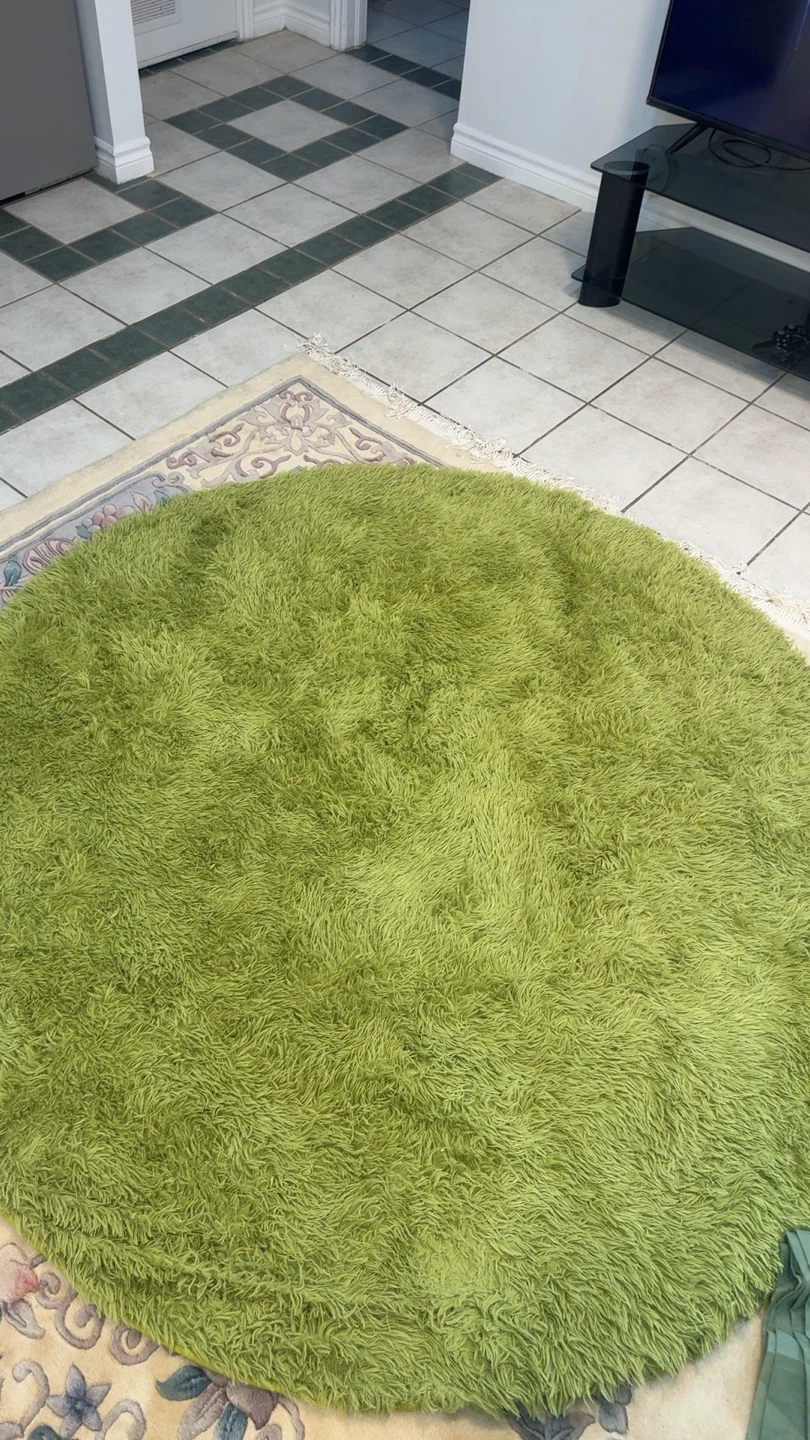 Green Rug and Pillow Covers Set - photo 2
