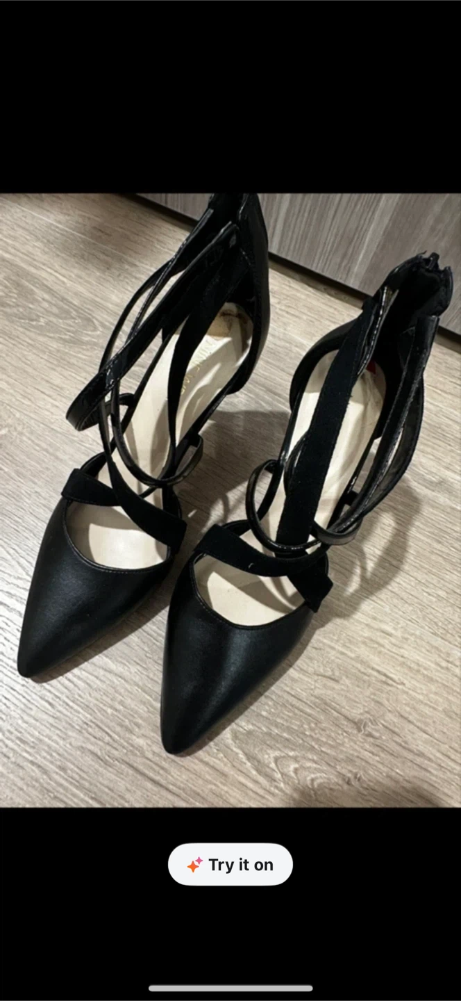 NEED GONE TODAY‼️ size 6 - Nine West Black Strappy Heels - photo 2