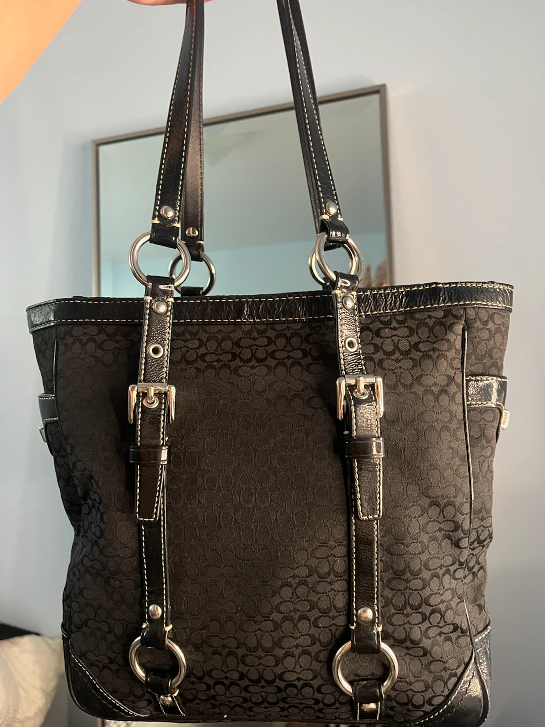 Coach Signature Tote Bag Black