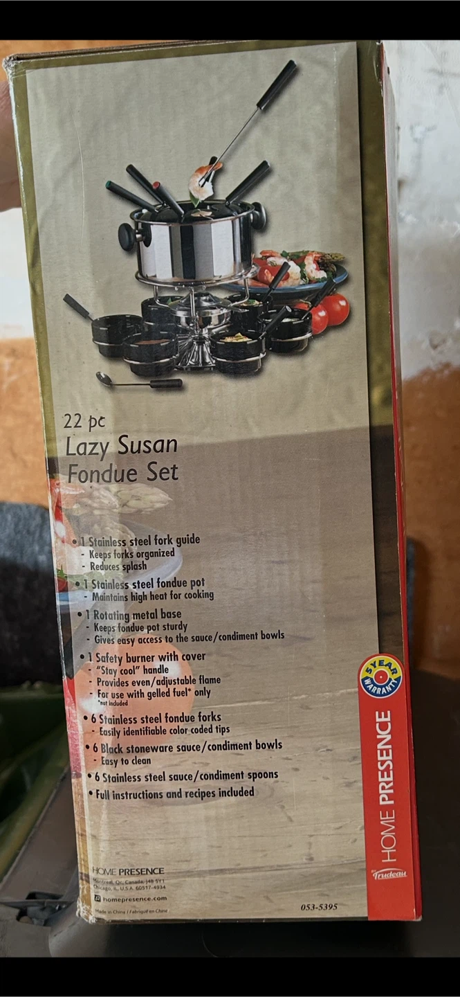 22 pc Lazy Susan Fondue Set - photo 2