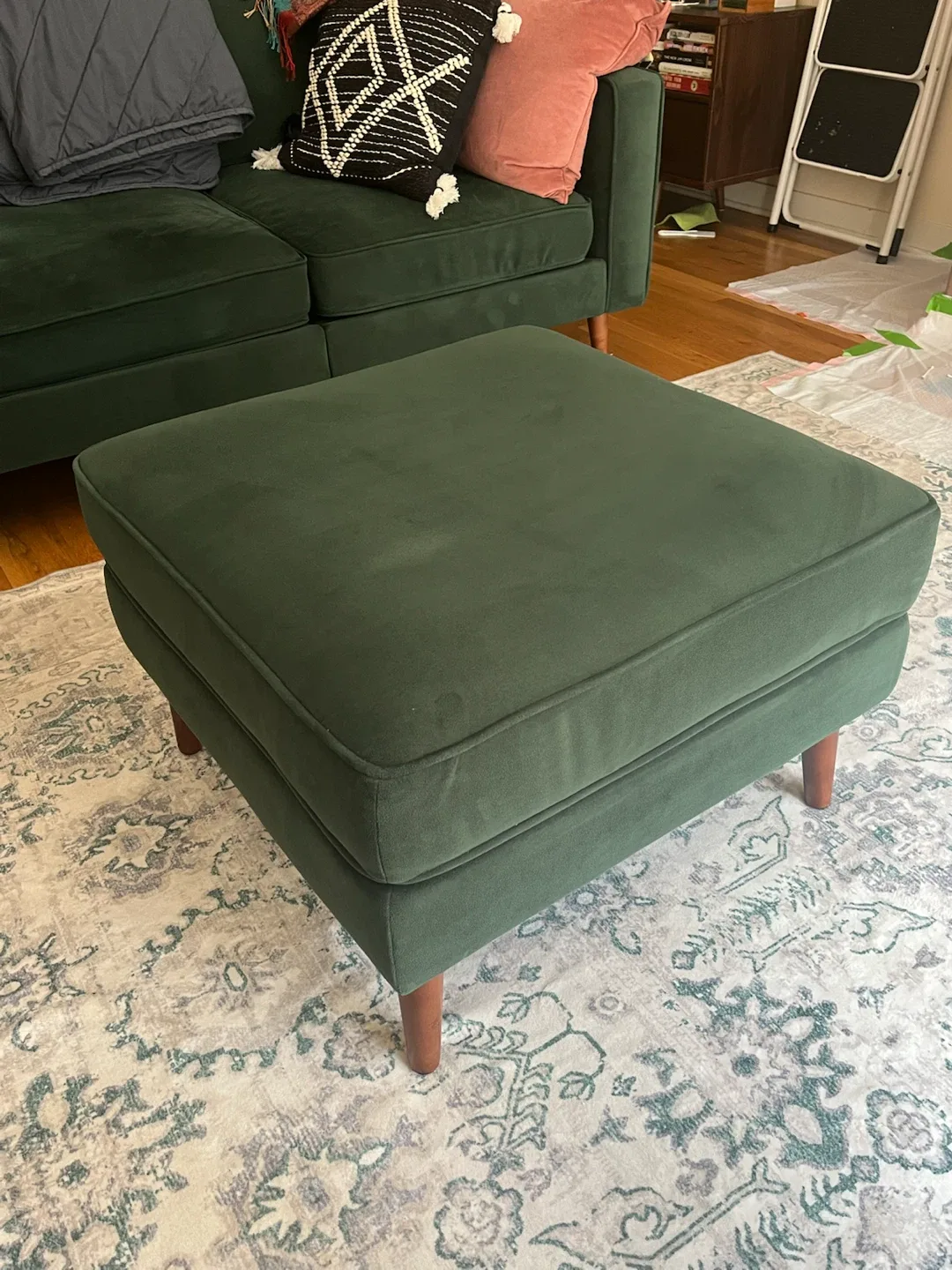 Green Burrow Ottoman - photo 2