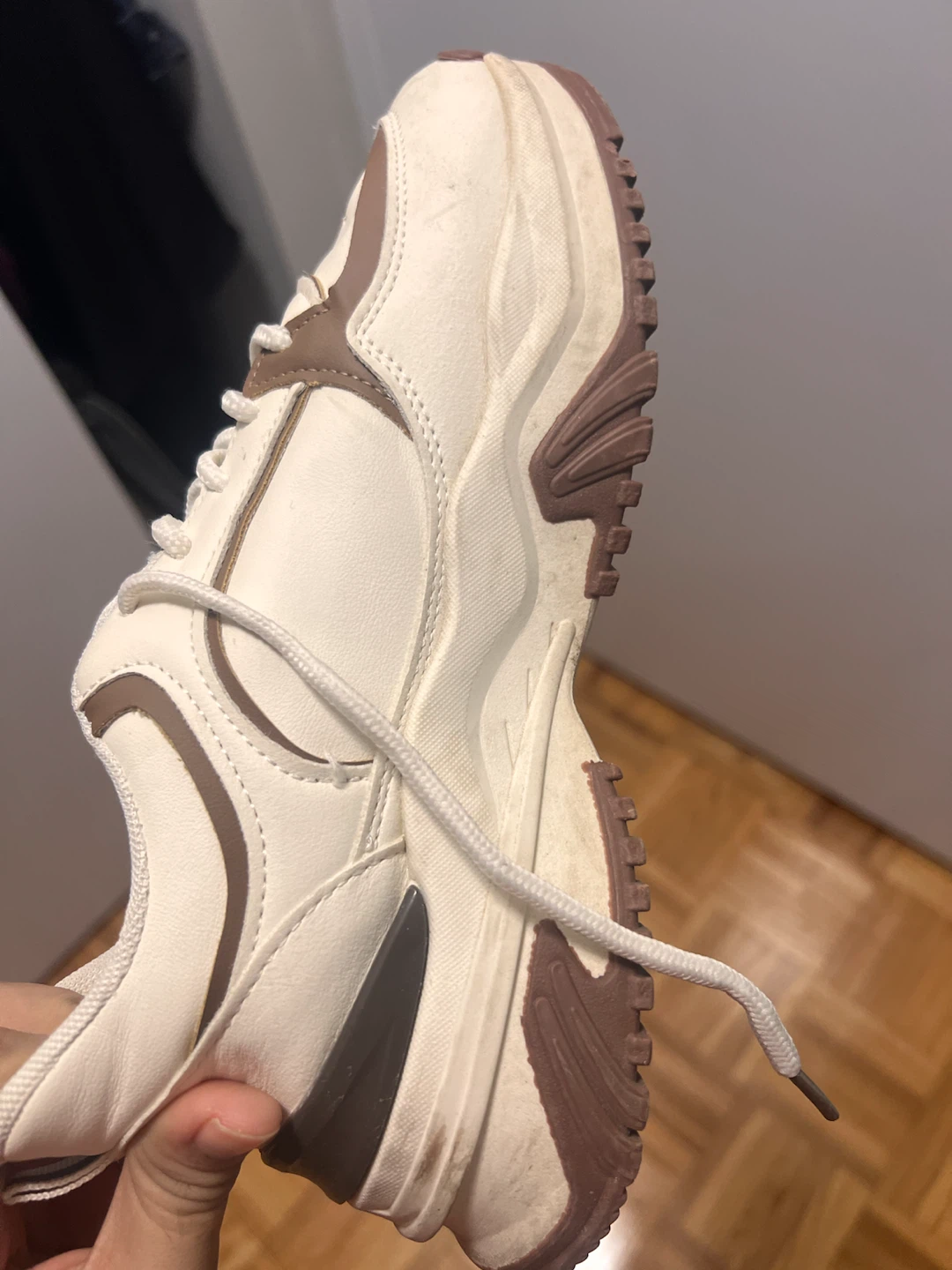 White & Brown Chunky Sneakers - photo 2