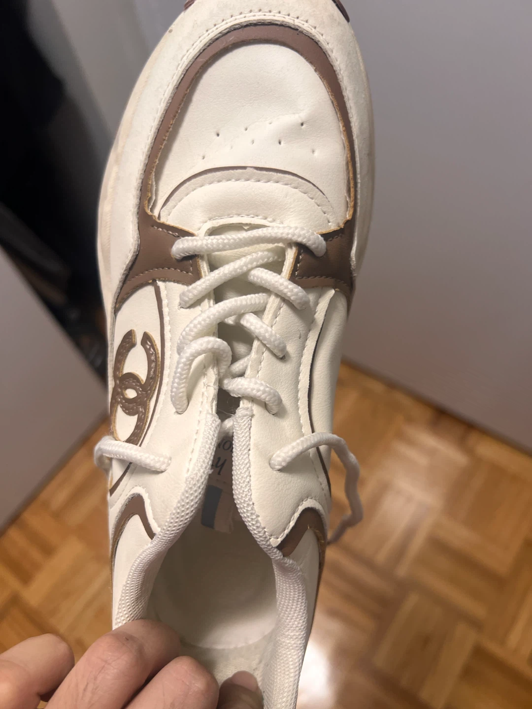 White & Brown Chunky Sneakers - photo 3