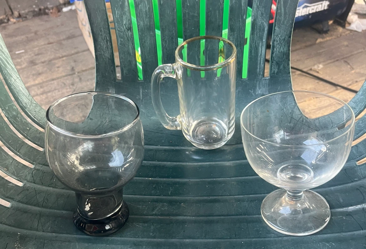 Set of 3 Assorted Glassware