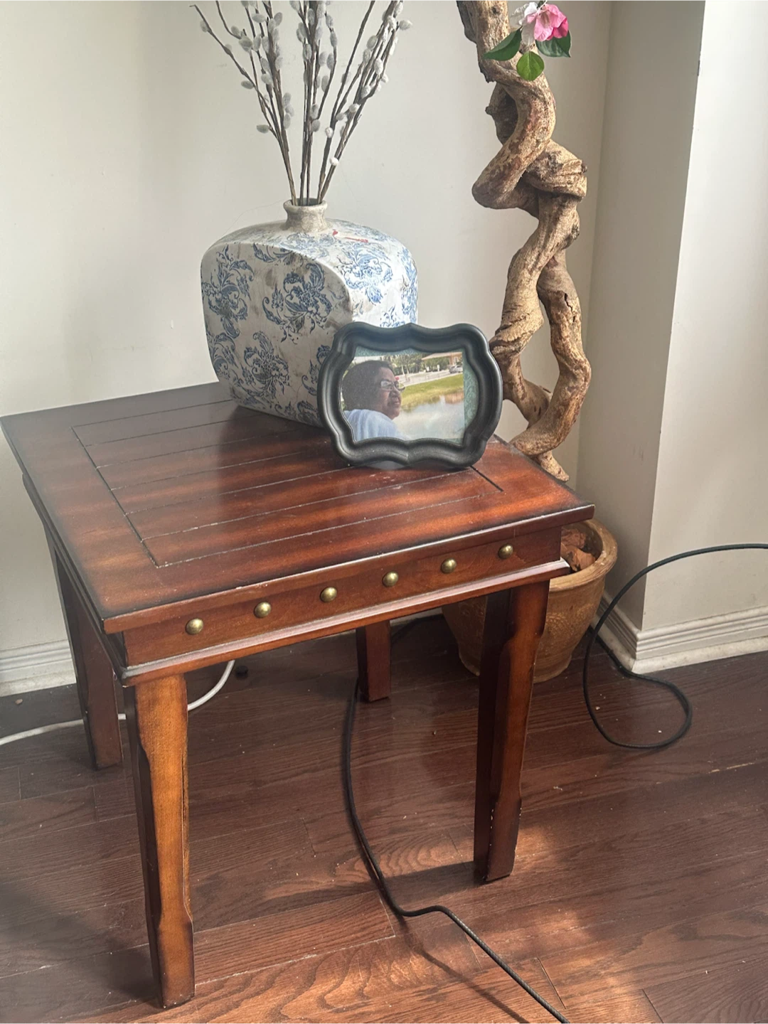 Rustic Dark Wood Coffee Table Set with Matching Side Tables - photo 2