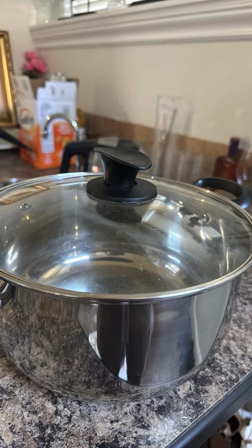 Stainless Steel Stock Pot with Glass Lid