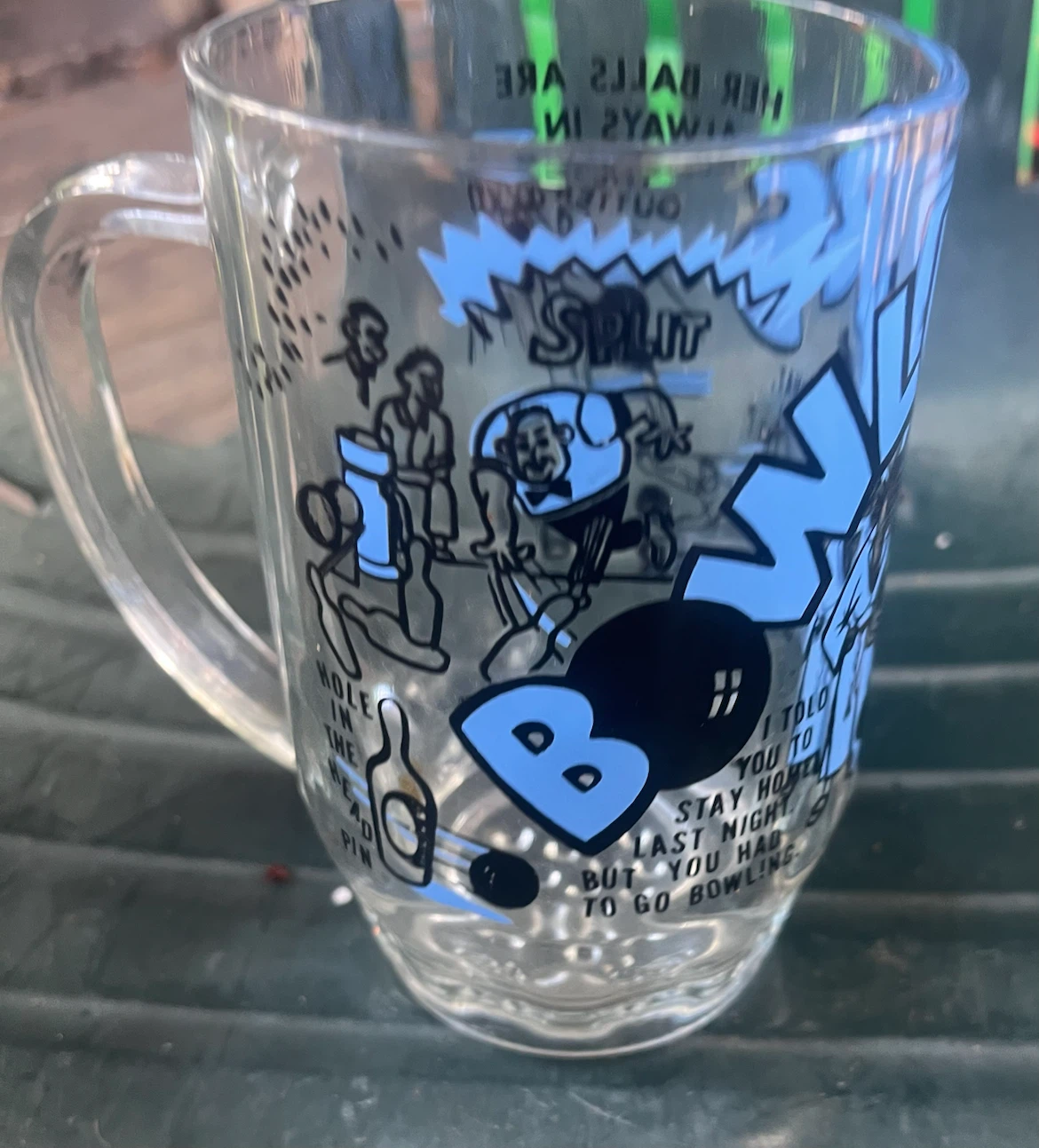 Vintage "Bowl" Mug with Bowling Graphics