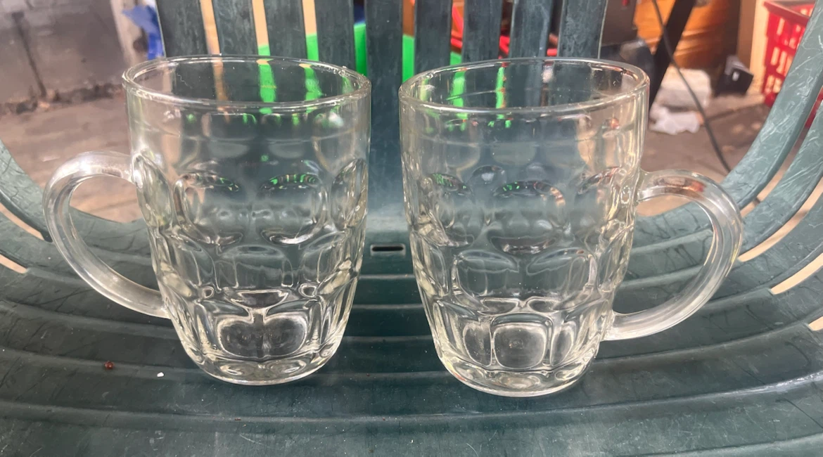 Set of 2 Clear Glass Beer Mugs - photo 3