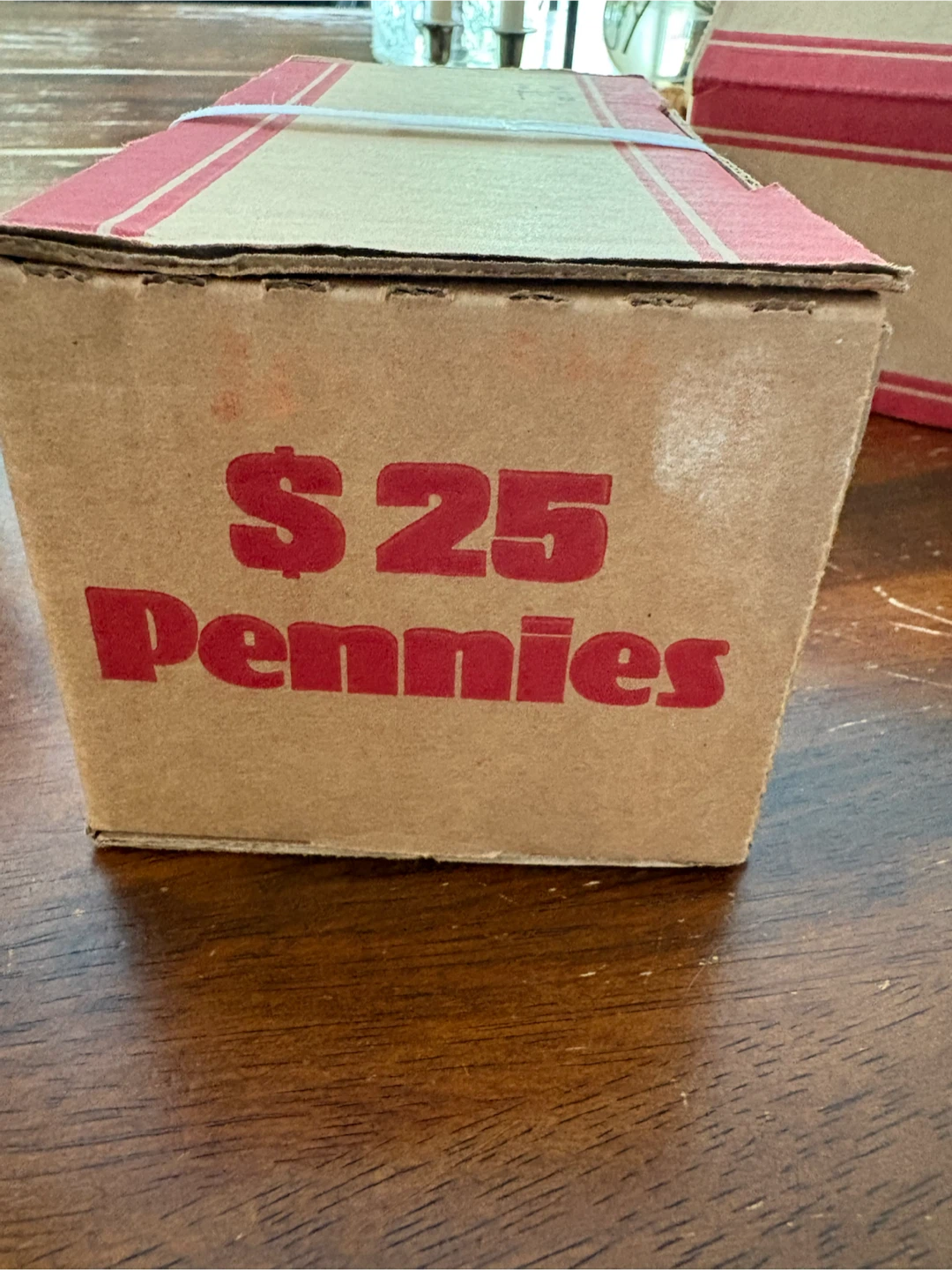 $25 Box of sealed US pennies - photo 2