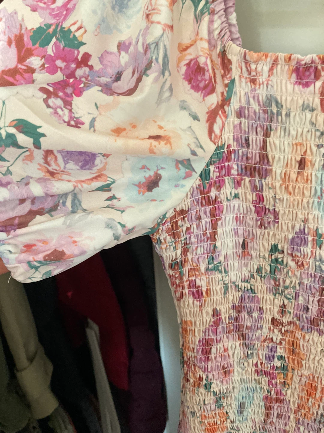 Women's Floral Smocked Midi Dress - photo 5