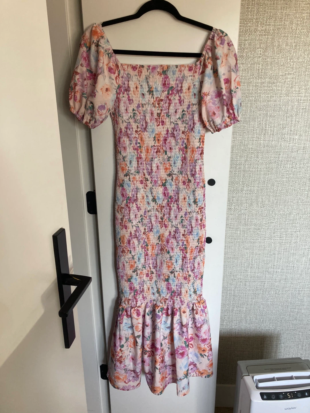 Women's Floral Smocked Midi Dress