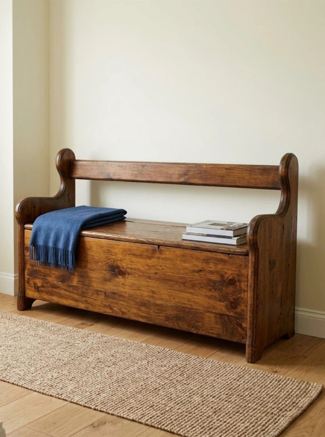 Solid Wood Ken Jarvis Entryway Storage Bench - photo 3